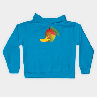 Mango Low Poly Art Kids Hoodie